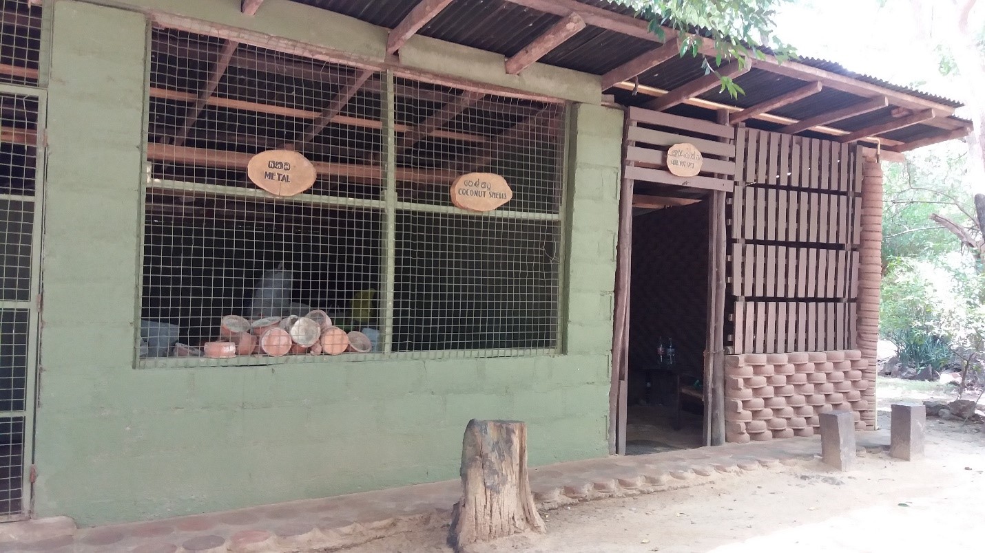 Mülltrenn-Anlage in einem 5-STerne-Hotel in Sri Lanka