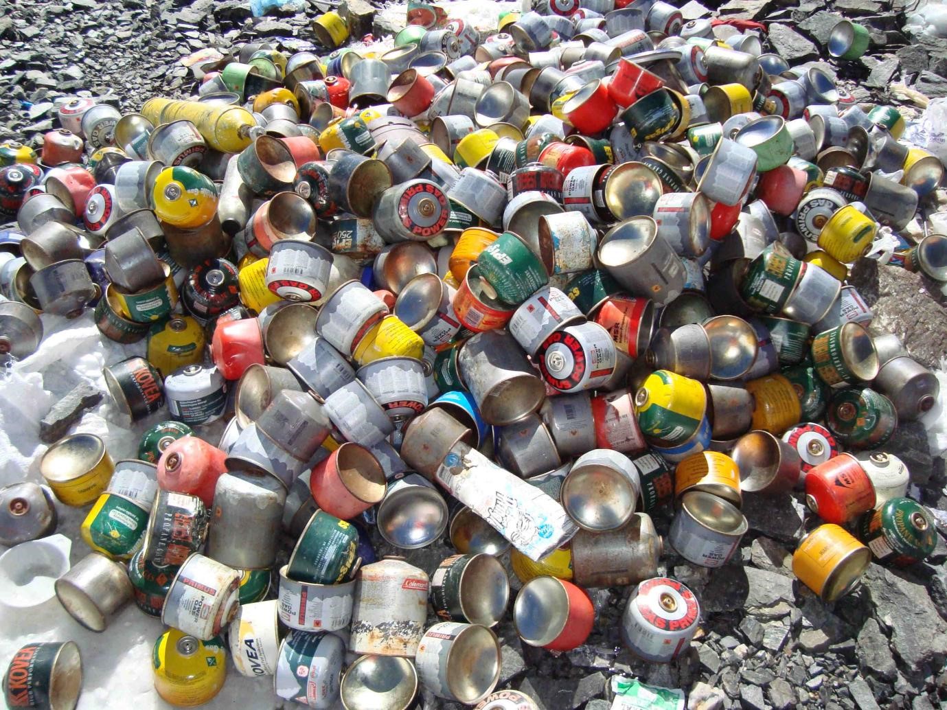Abfälle in Sagarmatha