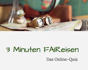 Online-Quiz 3 Minuten FAIReisen der Naturfreunde Internationale