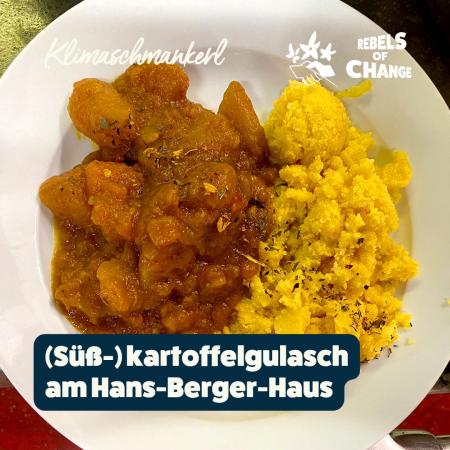 Süßkartoffel- und Kartoffelgulasch mit Rosmarinpolenta (c) Silvia Huber