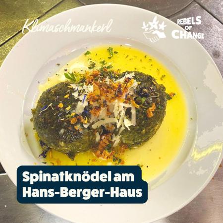 Spinatknödel am Hans-Berger-Haus (c) Silvia Huber