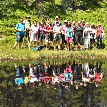 Wandergruppe am Moorsee