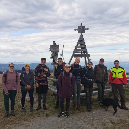 BOKU Studierende gemeinsam mit den Österreichischen Bundesforste auf der Amundsenhöhe 
