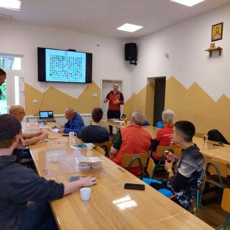 Participants of the Study Visit during a presentation, TRAILS Project