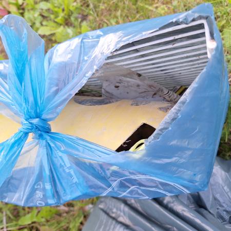 Ungfähr 10kg Müll wurde gefunden und aufgesammelt.