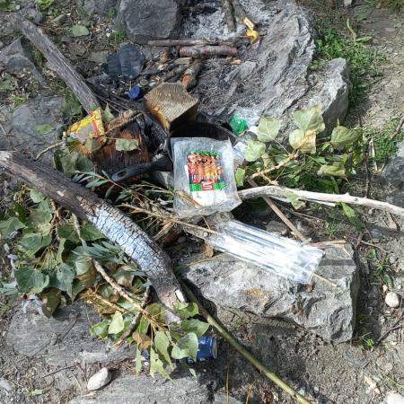 Die Müllsammler trafen auf viel Abfall von Grillabenden.